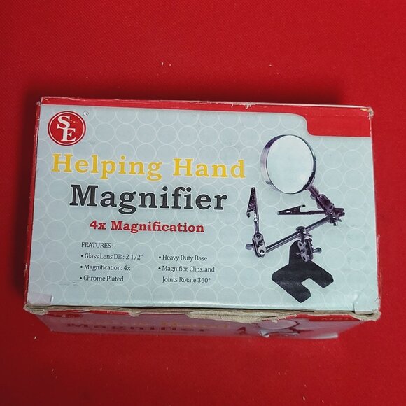 SE Helping Hand Magnifier Magnifying Glass 4X Magnification MZ201 - Picture 9 of 11
